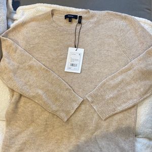Oatmeal cashmere sweater from THEORY